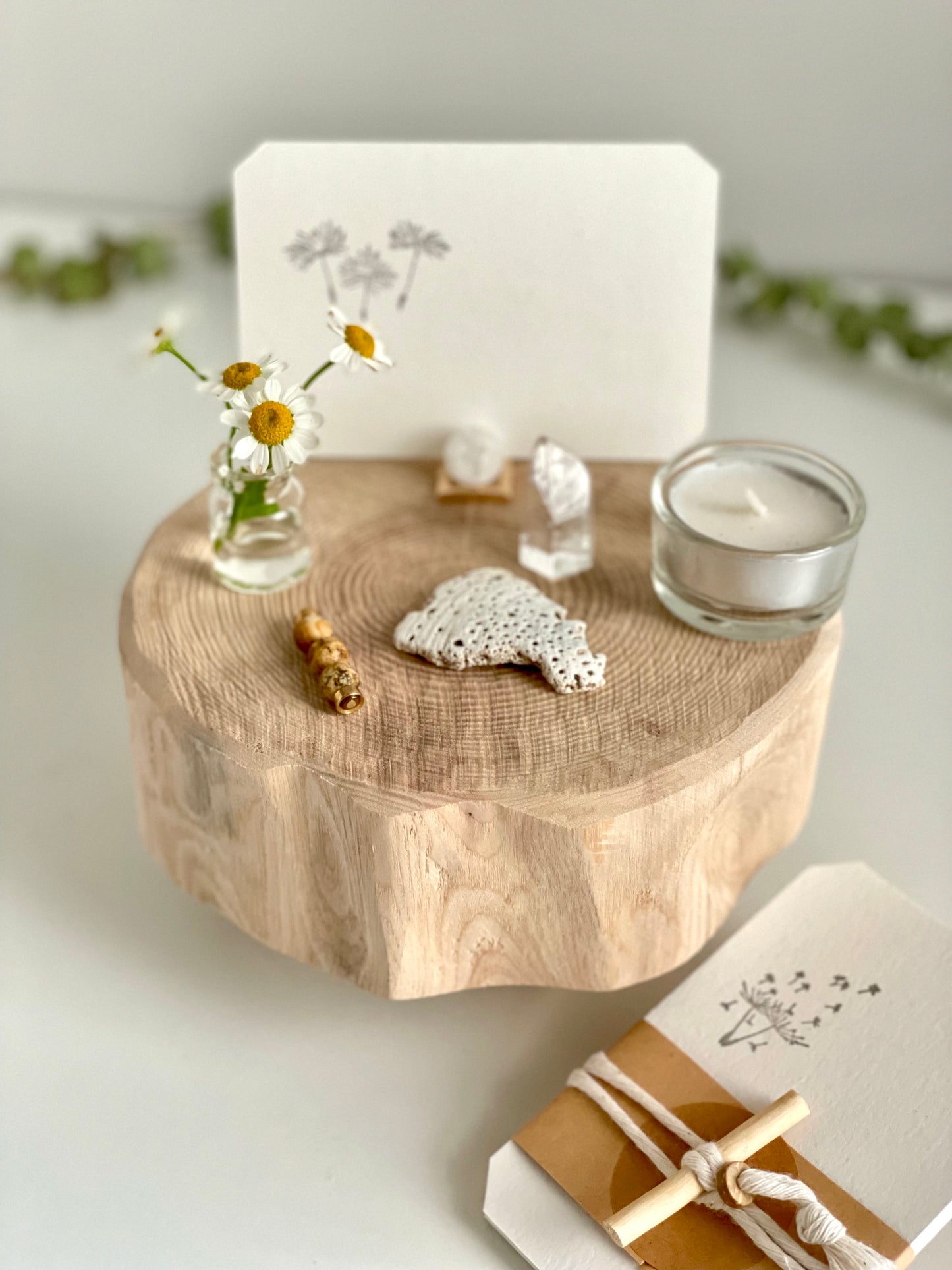 Handmade Blank Affirmation Cards - Dandelions