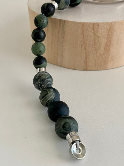 Kambaba Jasper - Presence/Breathing Beads -  Calming & Stress reducing
