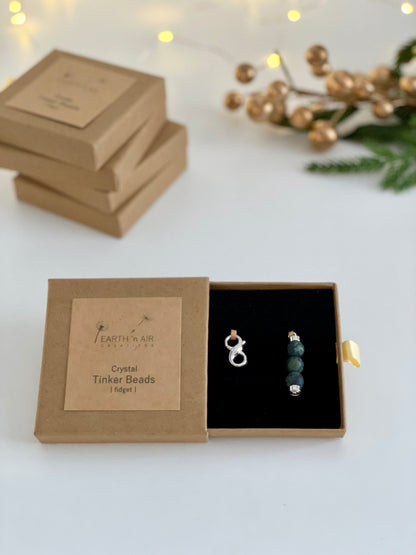 🎁 Kambaba Jasper - Presence/Tinker Beads - Calming (100% off)