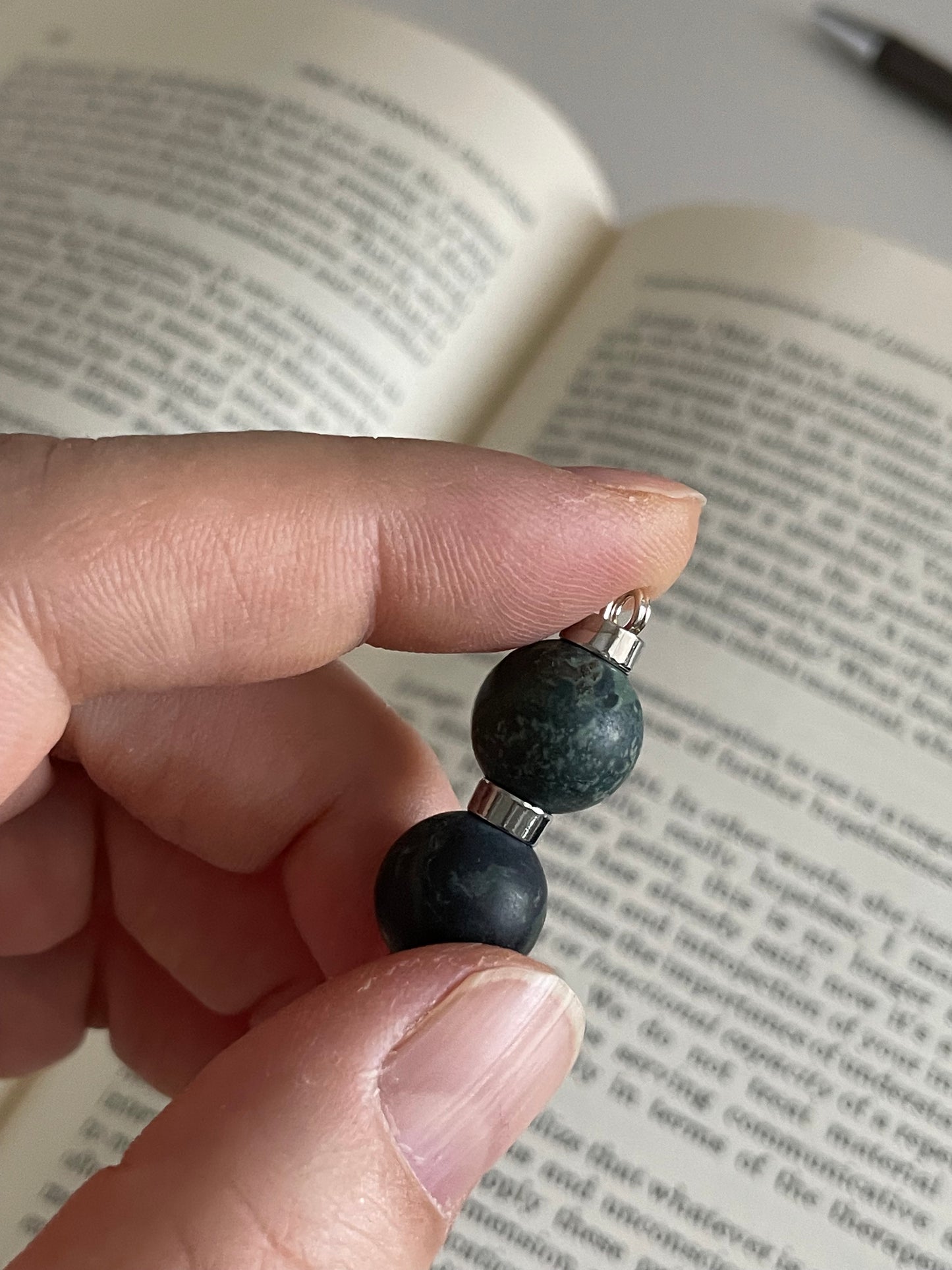 Kambaba Jasper - Presence/Tinker Beads - Calming