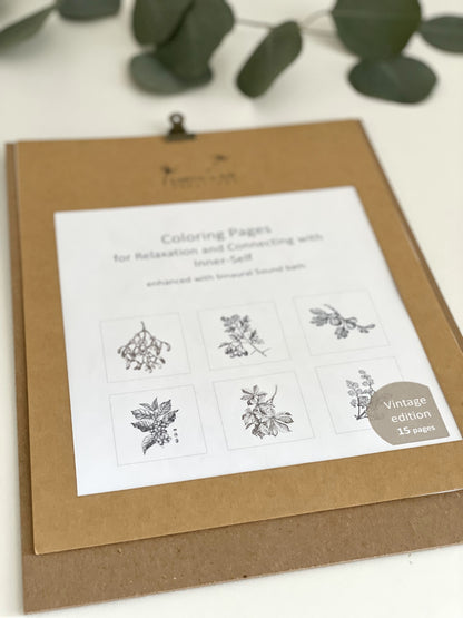 Coloring Pages with Sound Bath - bulk