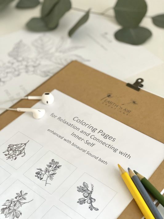 Coloring Pages with Sound Bath - bulk