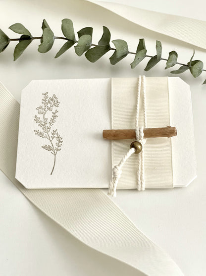 Handmade Blank Affirmation Cards - Botanical