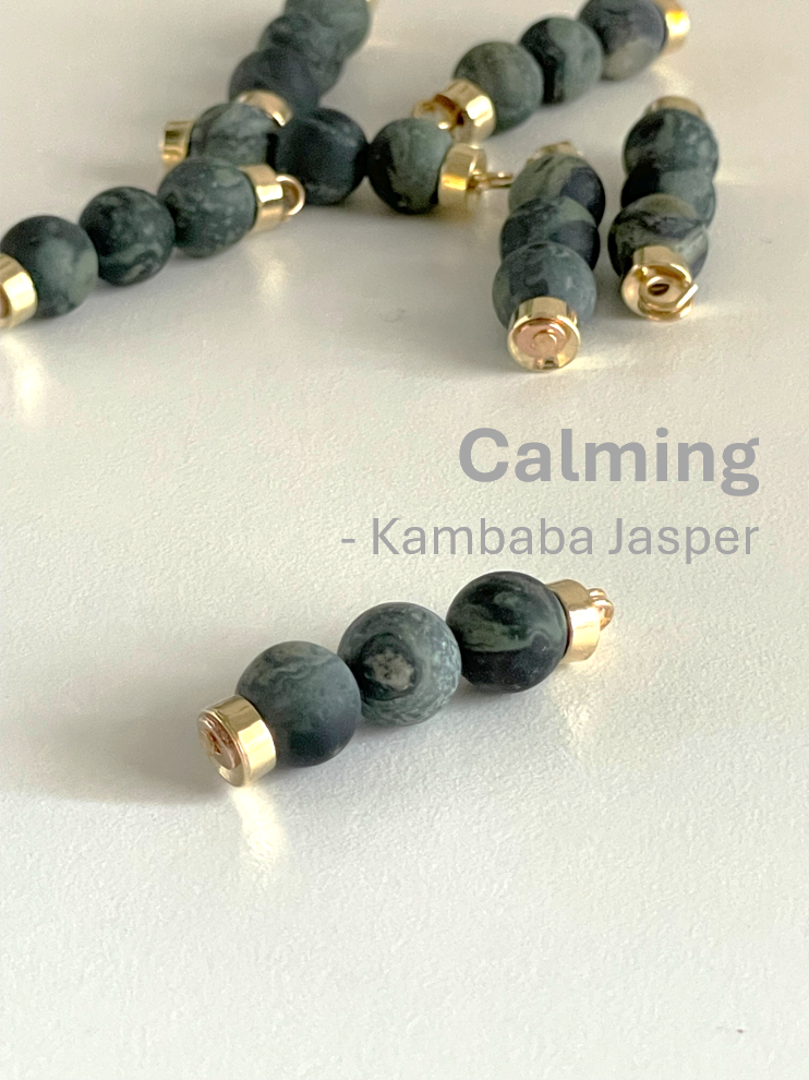 Kambaba Jasper - Presence/Tinker Beads - Calming
