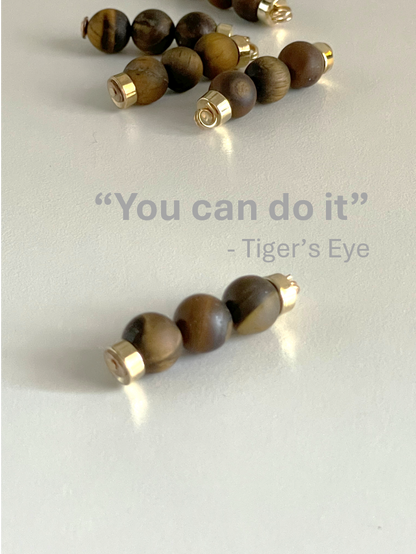 Tiger's Eye - Presence/Tinker Beads - "You-can-do-it"